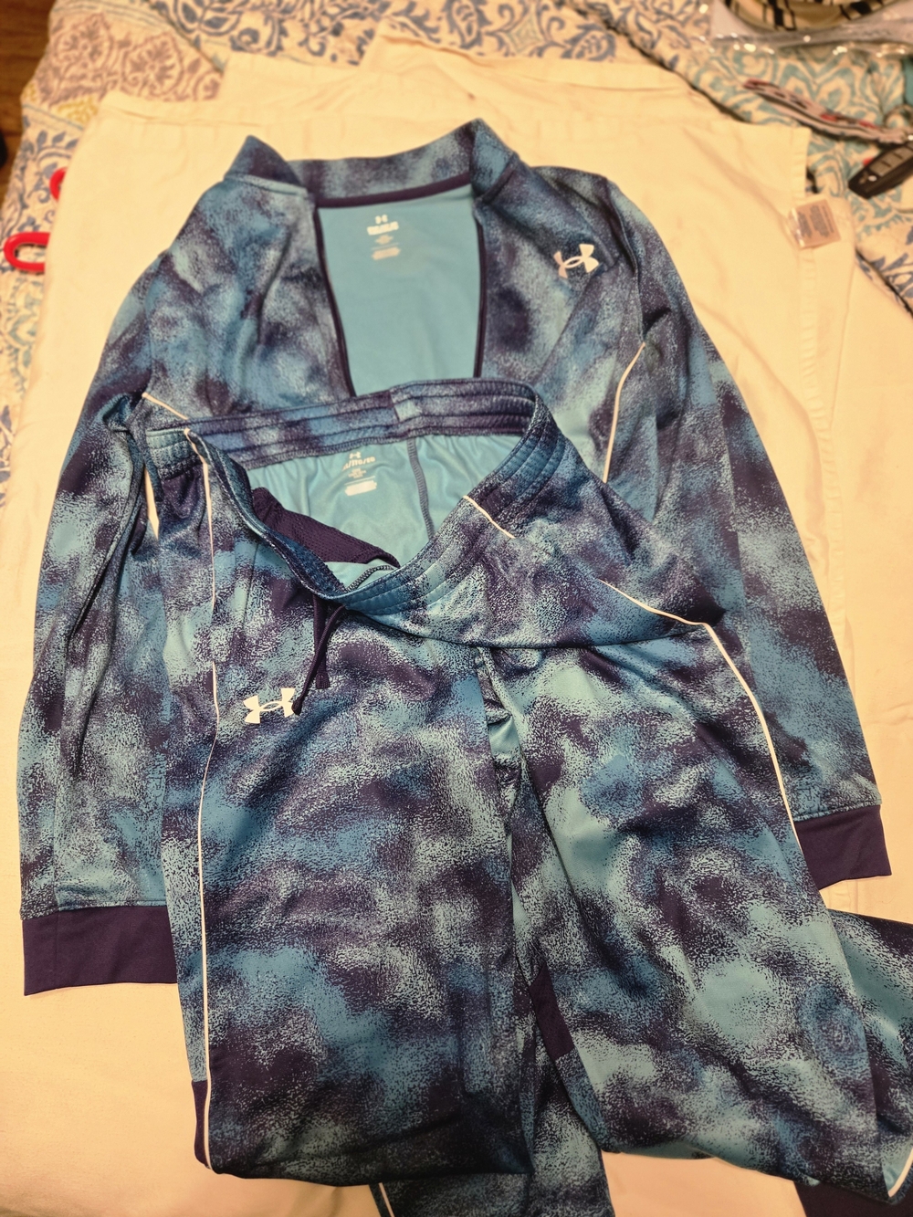 Under Armour Kids Matching Set Teal and Purple
